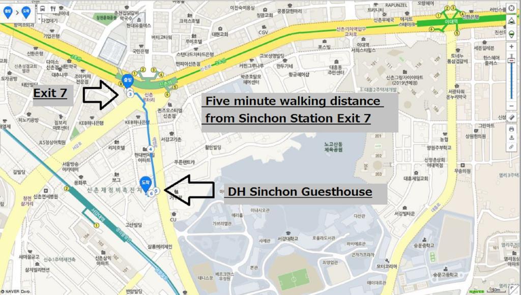 D.H Sinchon Guesthouse Σεούλ Εξωτερικό φωτογραφία